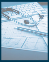 Documents médicaux sur une table